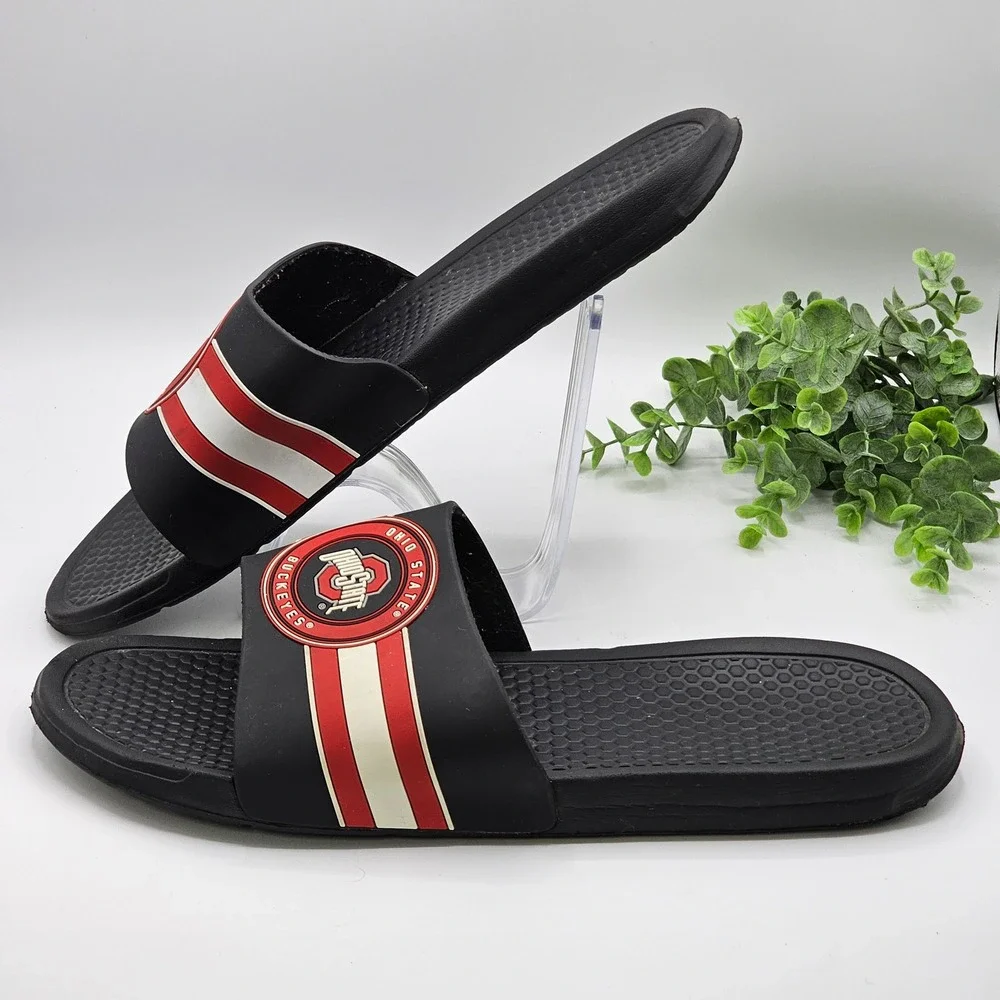 Ohio State Buckeyes Slides Sandals Men's XL 13-14 NCAA‎ College